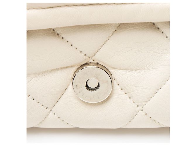 Gabrielle Borsa a Spalla Envelope in Pelle di Agnello Chanel Bianco - vista 10