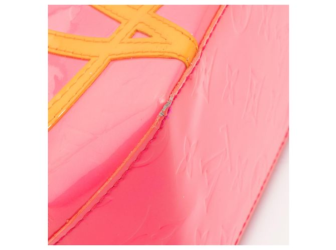 Louis Vuitton Limited Edition Monogram Vernis Fluo Reade PM Tote Orange - Ansicht 10