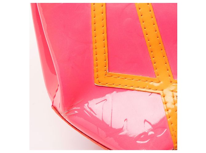 Louis Vuitton Limited Edition Monogram Vernis Fluo Reade PM Tote Orange - Ansicht 9