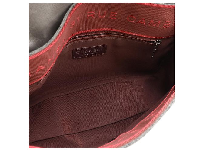 Borsa a Spalla Matelassé Chanel Grigio Kaki - vista 5