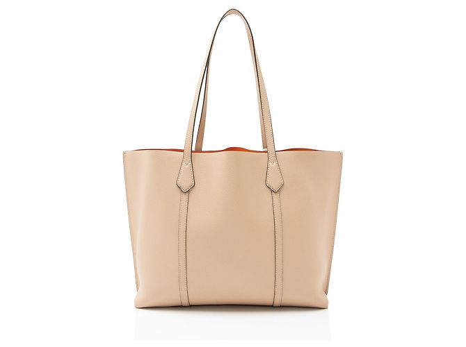 Tory Burch Leder Perry Tote mit drei Fächern Braun Beige - Ansicht 3