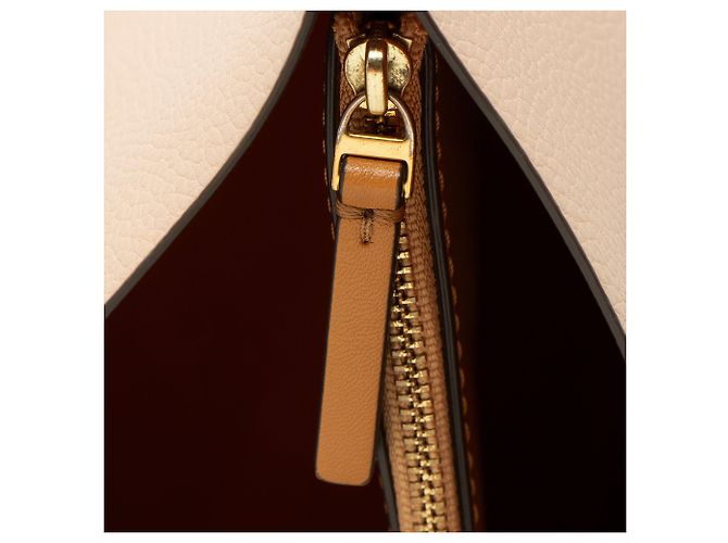 Tory Burch Leder Perry Tote mit drei Fächern Braun Beige - Ansicht 9