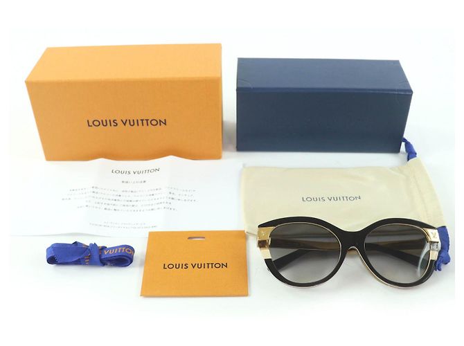 Louis Vuitton Petite Spencer Cat Eye Sonnenbrille Schwarz - Ansicht 2