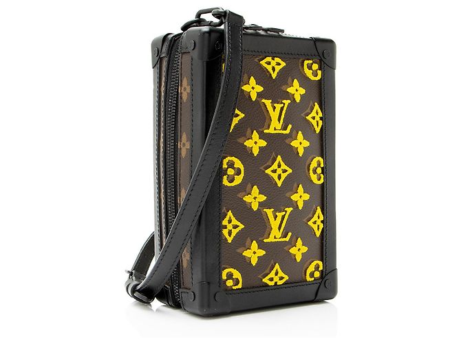 Borsa Trunk Vertical Soft in Tela Monogram Tuffetage di Louis Vuitton Nero - vista 2