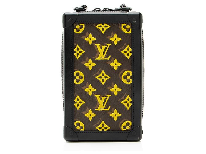 Borsa Trunk Vertical Soft in Tela Monogram Tuffetage di Louis Vuitton Nero - vista 3