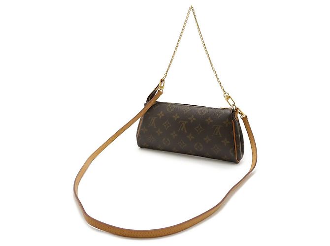 Clutch Eva Monogram Louis Vuitton Marrone - vista 2