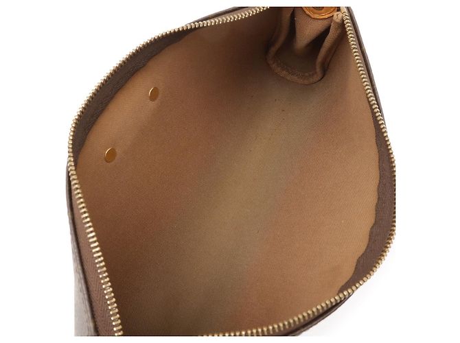 Clutch Eva Monogram Louis Vuitton Marrone - vista 9