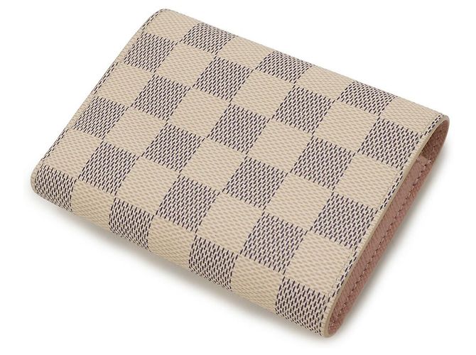 Portafoglio Victorine Damier Azur di Louis Vuitton Marrone Beige - vista 2