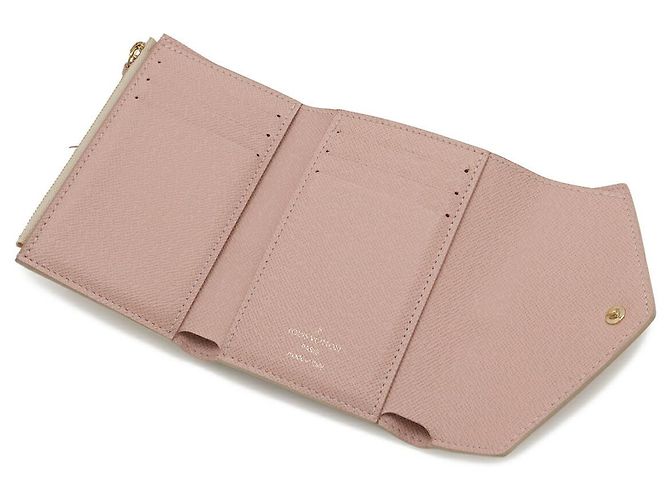 Portafoglio Victorine Damier Azur di Louis Vuitton Marrone Beige - vista 5