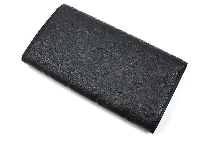 Portafoglio Lungo Monogramma Sarah di Louis Vuitton Nero - vista 2