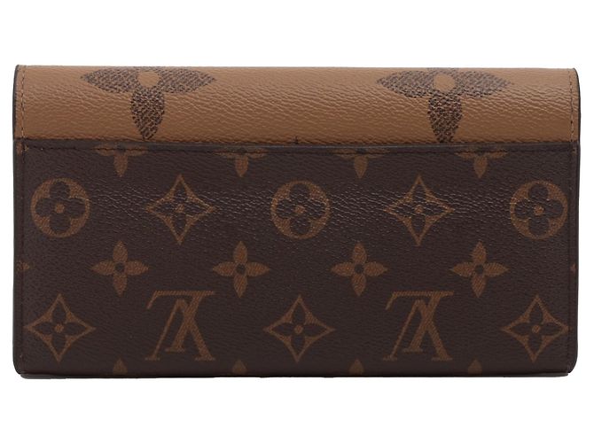 Portafoglio lungo Sarah Reverse Monogram Louis Vuitton Marrone - vista 2