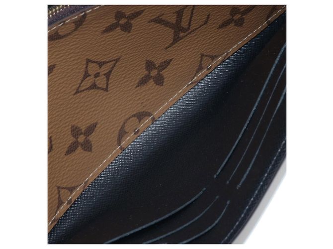 Portafoglio lungo Sarah Reverse Monogram Louis Vuitton Marrone - vista 8