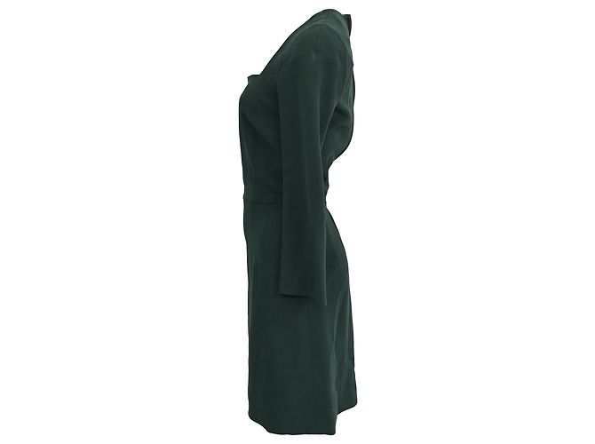 Vestido Mini de Crepé Elástico Esmeralda Dolce & Gabbana en Lana Verde - vista 2