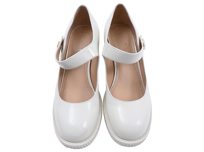 Dior Zapatos D-Doll en cuero blanco Crudo - vista 5