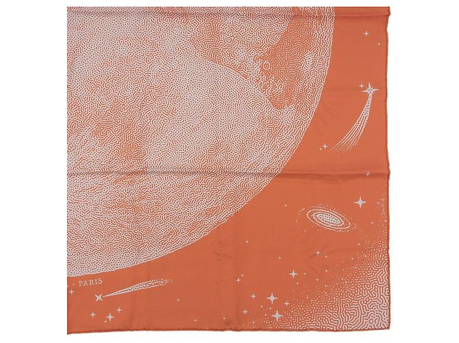 Bufanda de Seda Clair de Lune de Hermès Naranja - vista 6