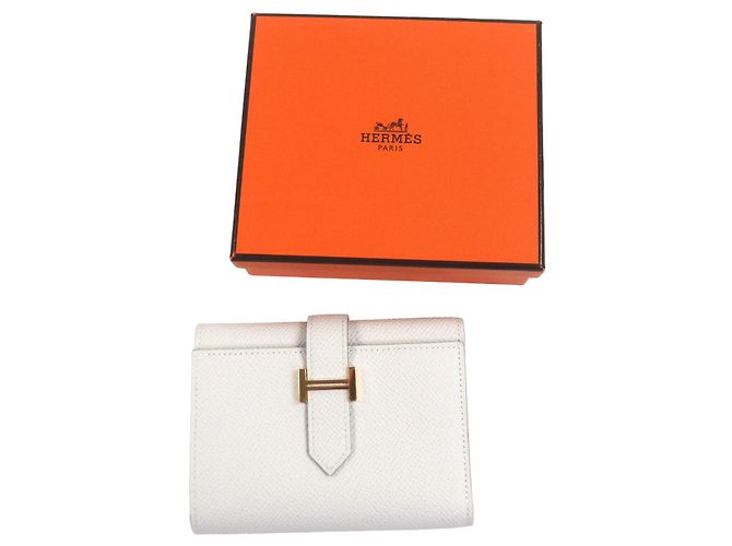 Hermès Béarn Epsom Leather Tri-fold Wallet Brown Beige - view 2