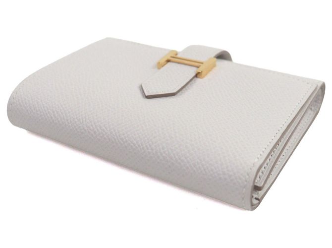 Hermès Béarn Epsom Leather Tri-fold Wallet Brown Beige - view 4