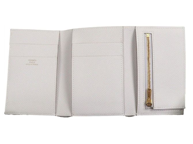 Hermès Béarn Epsom Leather Tri-fold Wallet Brown Beige - view 5