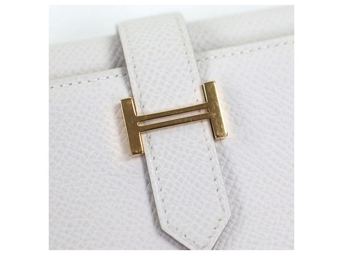 Hermès Béarn Epsom Leather Tri-fold Wallet Brown Beige - view 7