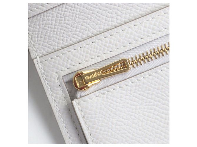 Hermès Béarn Epsom Leather Tri-fold Wallet Brown Beige - view 8