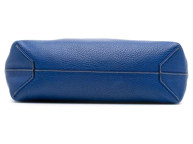 Hermès Clemence Double Sens 36 Blu - vista 3