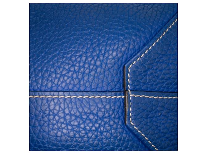 Hermès Clemence Double Sens 36 Blu - vista 6