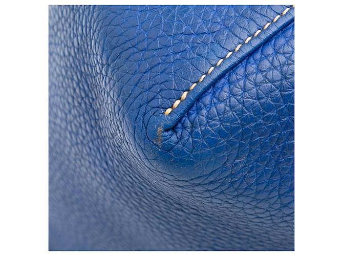 Hermès Clemence Double Sens 36 Blu - vista 7