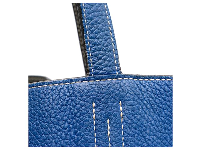 Hermès Clemence Double Sens 36 Blu - vista 8