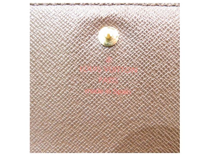 Cartera Bifold de PVC Damier Louis Vuitton Castaño Damier ebene - vista 4