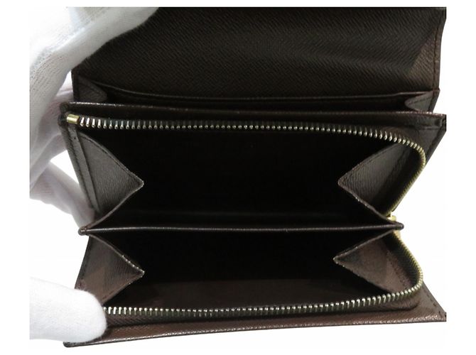Cartera Bifold de PVC Damier Louis Vuitton Castaño Damier ebene - vista 5