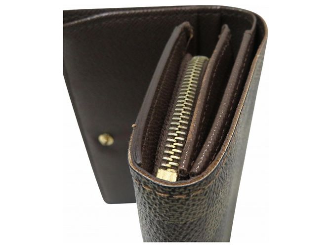 Cartera Bifold de PVC Damier Louis Vuitton Castaño Damier ebene - vista 6