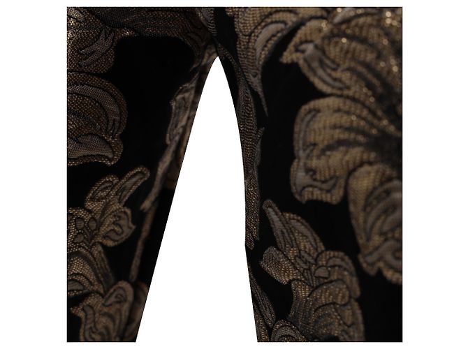 Blusa a maniche corte in jacquard lurex floreale Marni in cotone nero - vista 7