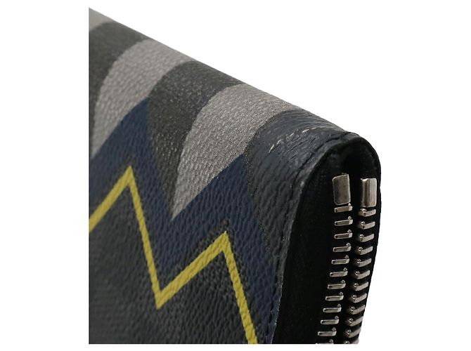 Portafoglio verticale Zippy Damier Graphite Louis Vuitton Nero - vista 4