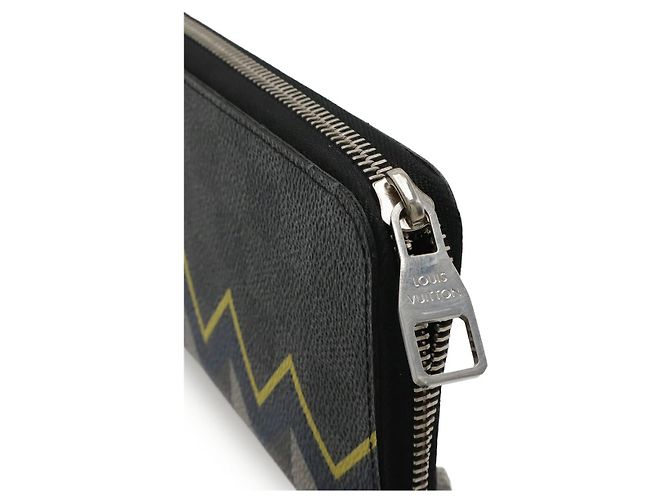 Portafoglio verticale Zippy Damier Graphite Louis Vuitton Nero - vista 5