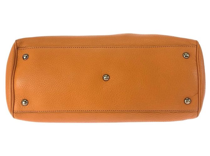 Gucci Bamboo Leder 2-Wege Tote Bag Orange - Ansicht 10