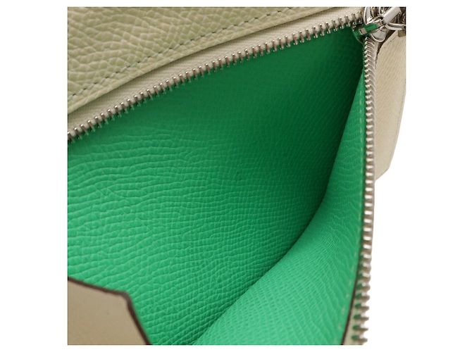 Monedero compacto Kelly de Hermès Verde - vista 7
