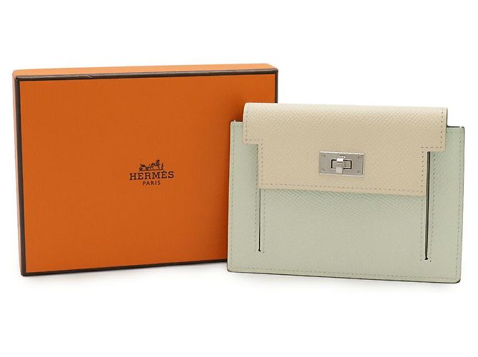 Monedero compacto Kelly de Hermès Verde - vista 8
