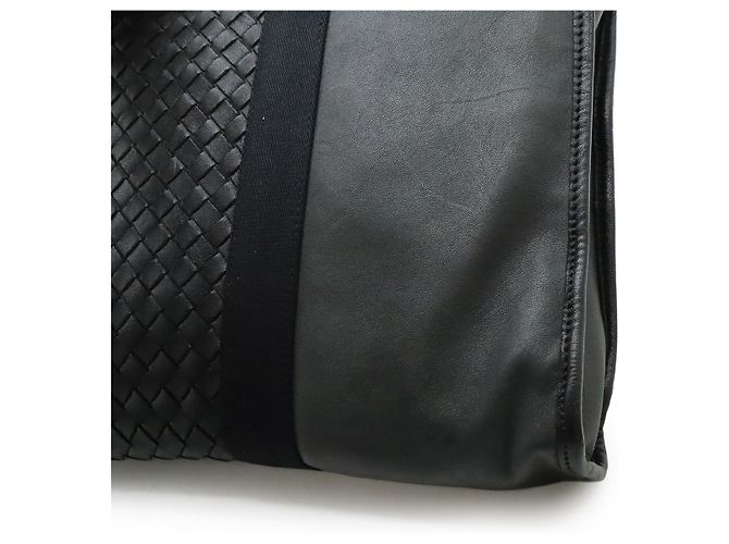 Pasta de couro Intrecciato da Bottega Veneta Cinza - vista 7