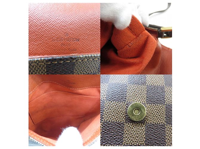 Borsa a Spalla Lunga Damier Musette Salsa di Louis Vuitton Marrone Damier ebene - vista 4