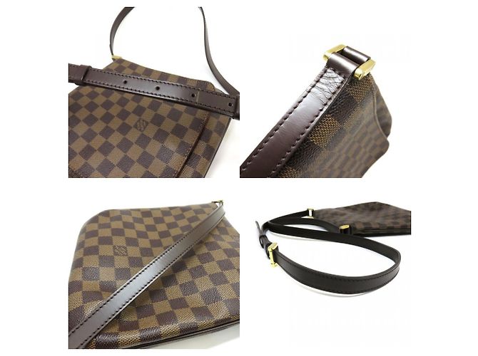 Borsa a Spalla Lunga Damier Musette Salsa di Louis Vuitton Marrone Damier ebene - vista 6