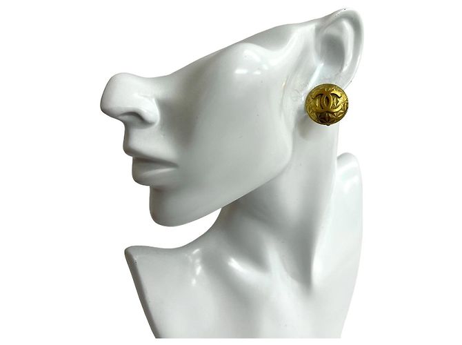 Chanel Coco Mark Ohrringe Golden Metallisch - Ansicht 2