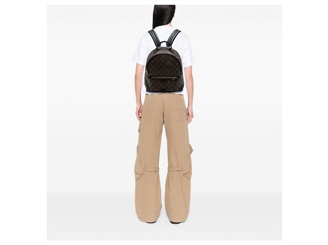 Zaino Palm Springs Mm Monogramma Louis Vuitton Marrone - vista 7