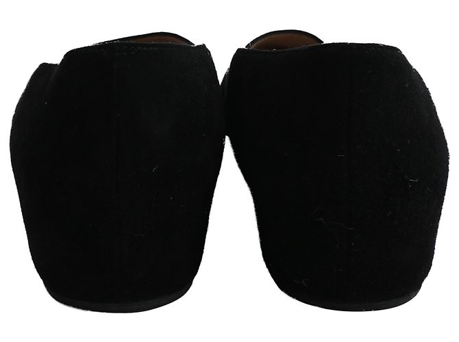 Ballerine a punta Stuart Weitzman in suede nero - vista 3