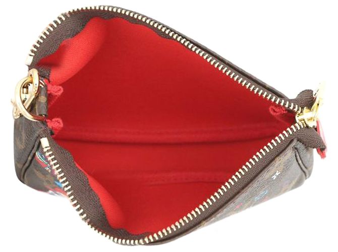 Mini Pochette Accessoires Vivienne Weihnachten Monogramm Louis Vuitton Braun - Ansicht 4