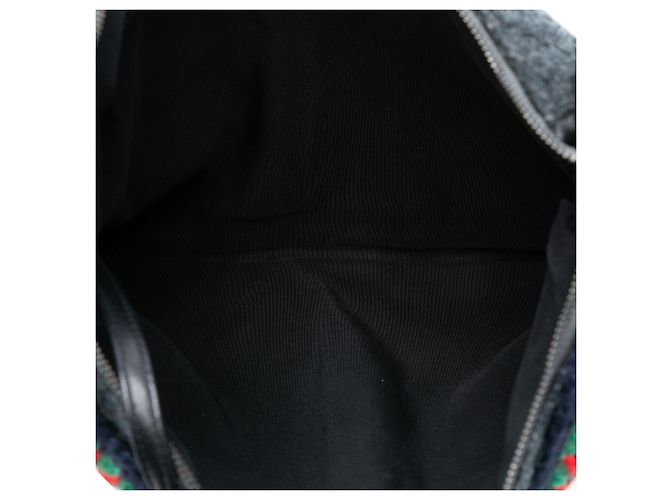 Girl Borsa ragazza in lana trapuntata e pelle di agnello Chanel Grigio - vista 4