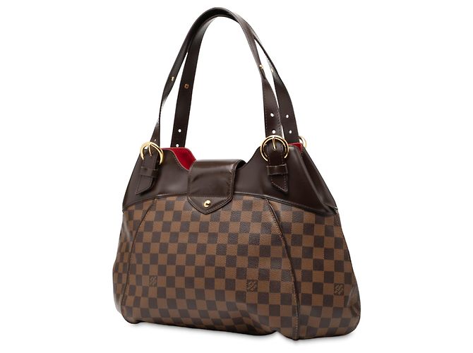 Louis Vuitton Damier Ebene Sistina GM Marrone - vista 2