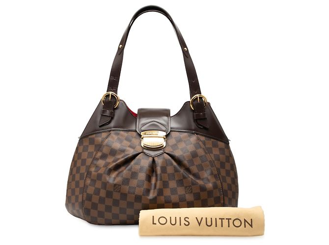Louis Vuitton Damier Ebene Sistina GM Marrone - vista 9