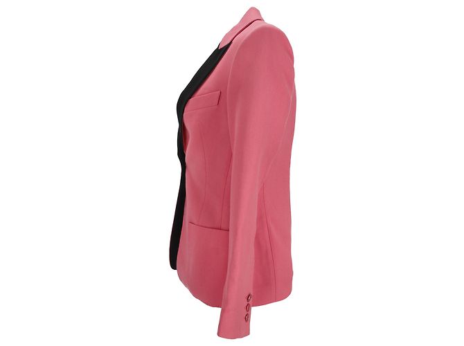 Blazer a un bottone con tasche in lana rosa Emilio Pucci - vista 2