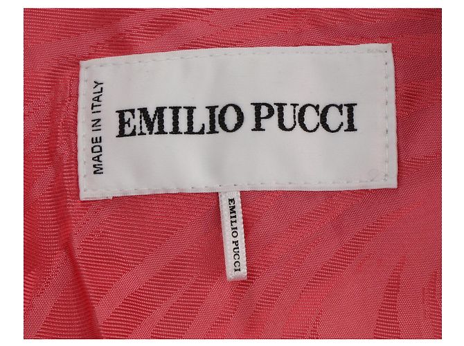 Blazer a un bottone con tasche in lana rosa Emilio Pucci - vista 4