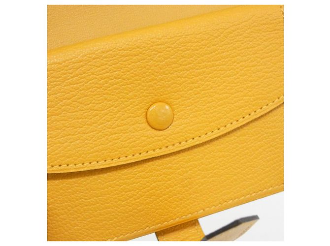 Béarn Portafoglio Mini Bearn in Capra di Hermès Giallo - vista 7